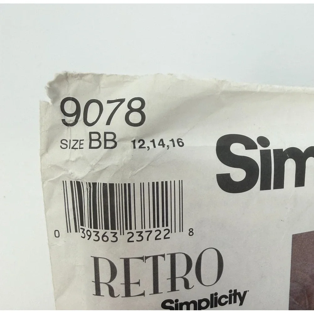 Simplicity Sewing Pattern 9078 Dress Vest Renaissance Medieval Girls 12-16